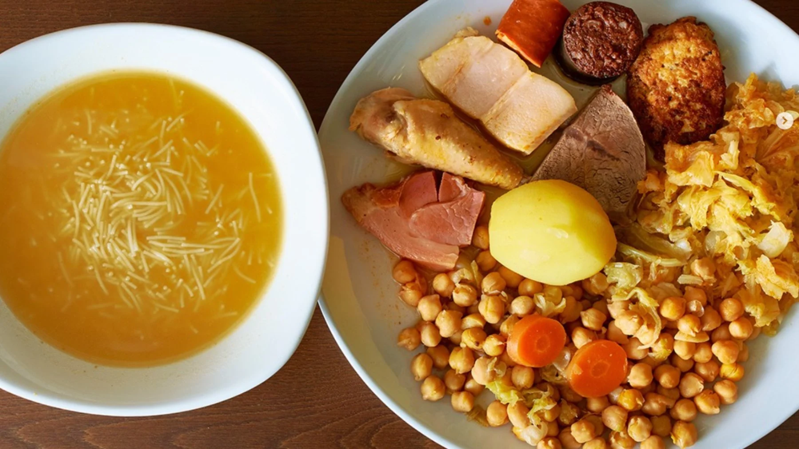 Cocido madrileño de El Nuevo Horno de Santa Teresa