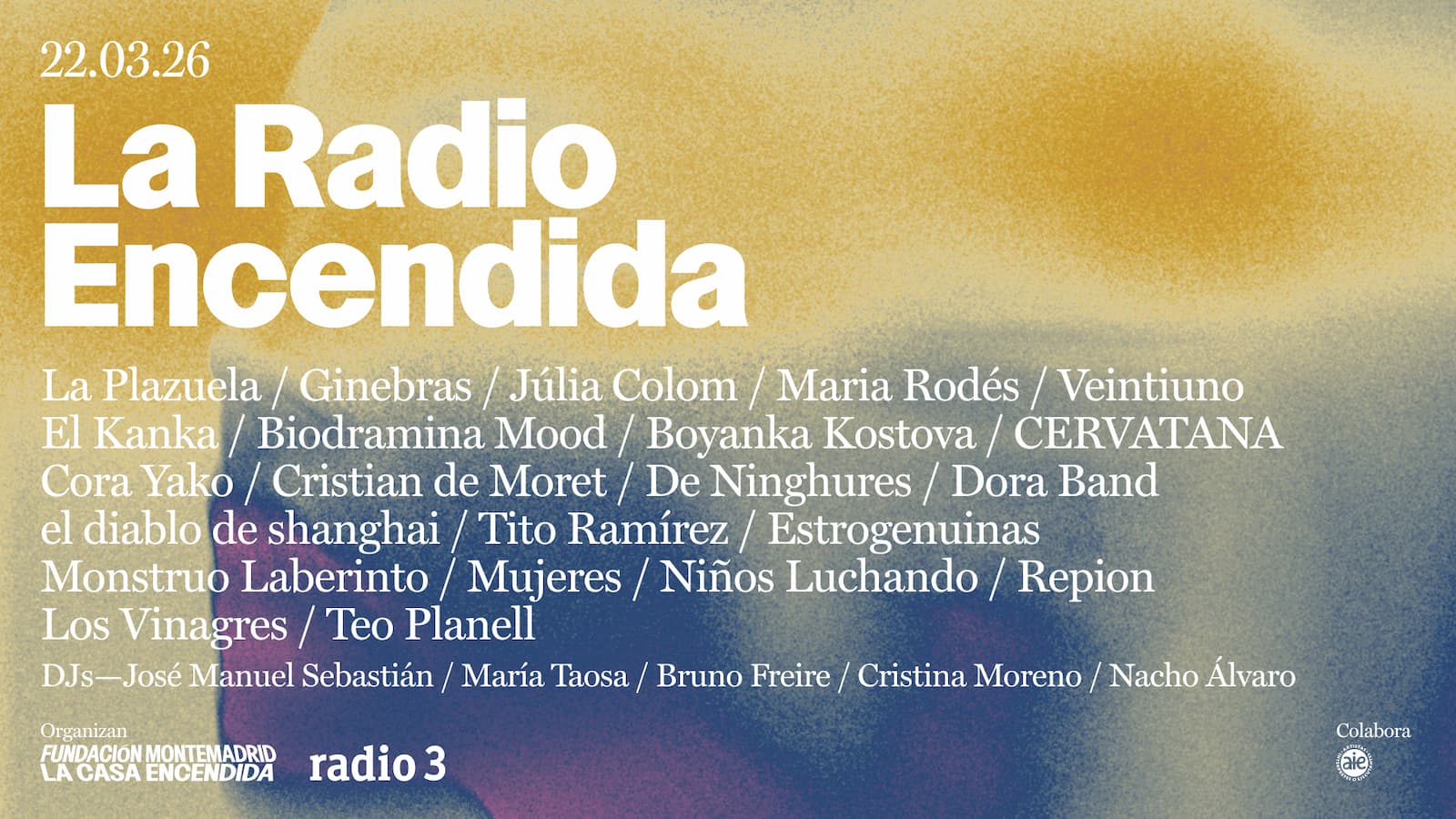 Cartel de La Radio Encendida 2026 en La Casa Encendida