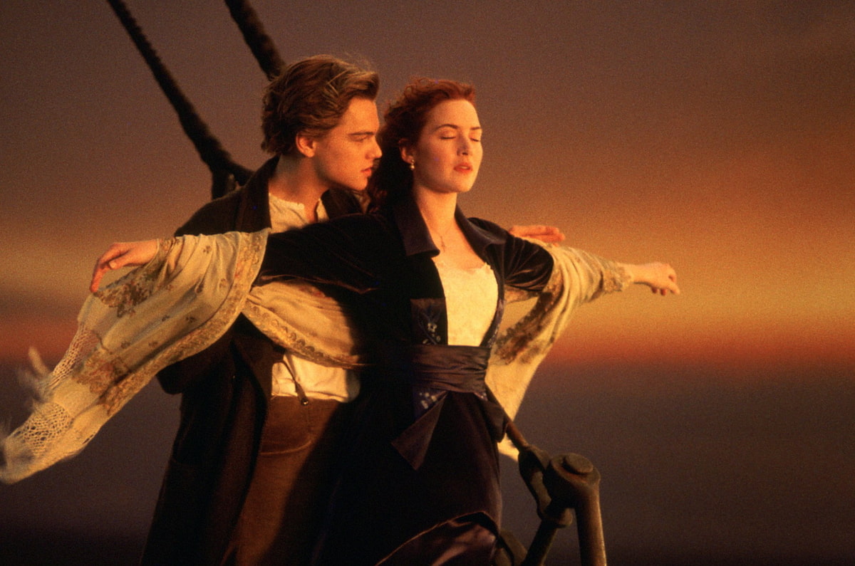 Escena de Titanic, una de las películas con más Oscars
