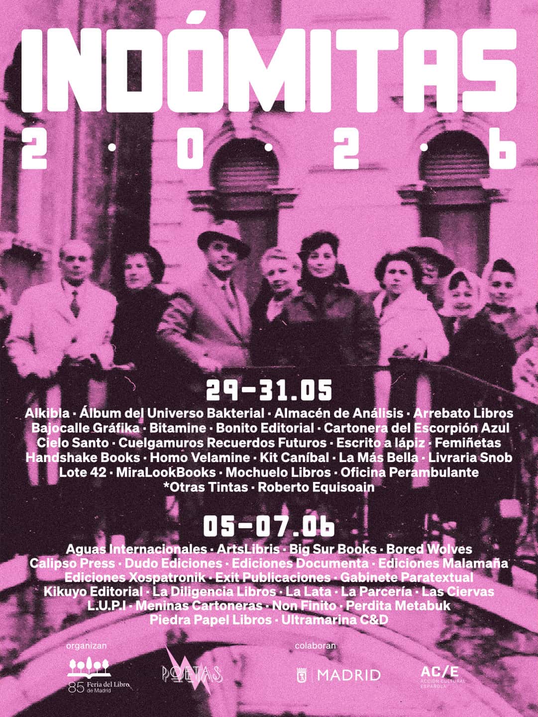 Indómitas 2026 en la Feria del Libro de Madrid